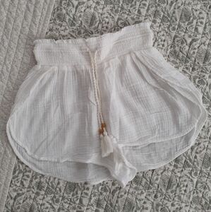 Abercrombie & Fitch White Beach Shorts